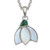 Paua Shell Snowdrop necklace