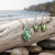 Paua Shell Classic earring and necklace set