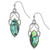 Paua shell Celtic knot earrings