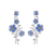 Silver Plated Forget Me Not Posy Flower Stud Earrings