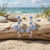 Silver Plated Forget Me Not Posy Flower Stud Earrings