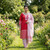 Summer Red Monipuri Salwar Kameez - Medium
