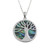 Tide Jewellery inlaid Paua shell tree of life pendant