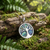 Tide Jewellery inlaid Paua shell tree of life pendant