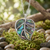 Tide Jewellery inlaid Paua shell leaf pendant