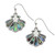 Tide Jewellery inlaid Paua shell scallop shell hook earrings