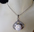 Silver Plated Noosa Heart Pendant Necklace with Sparkling Snap Button