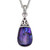 Tide Jewellery inlaid purple Paua shell Pear drop pendant