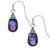 Tide Jewellery inlaid purple Paua shell Pear drop earrings
