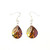 Hand Painted Glass Teardrop Colour Earring