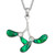 Tide Jewellery inlaid Green Paua shell  Mistletoe Necklace