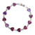 Tide Jewellery inlaid Paua shell heart bracelet