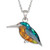 Tide Jewellery inlaid Paua shell  Kingfisher pendant