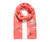 Coral large dragonfly scarf