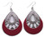 Ladies Mixed Colour Large Plated Earring Pair (JW2014) with gift box