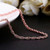 Rose Gold Plated Twist Rope Chain 1.5MM 26'' Chain with gift box