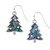 Tide Jewellery inlaid Paua shell Christmas Tree hook earrings