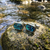 Tide Jewellery inlaid blue Paua shell rounded rectangle cufflinks