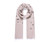 Pink free as a bird silver metallic scarf