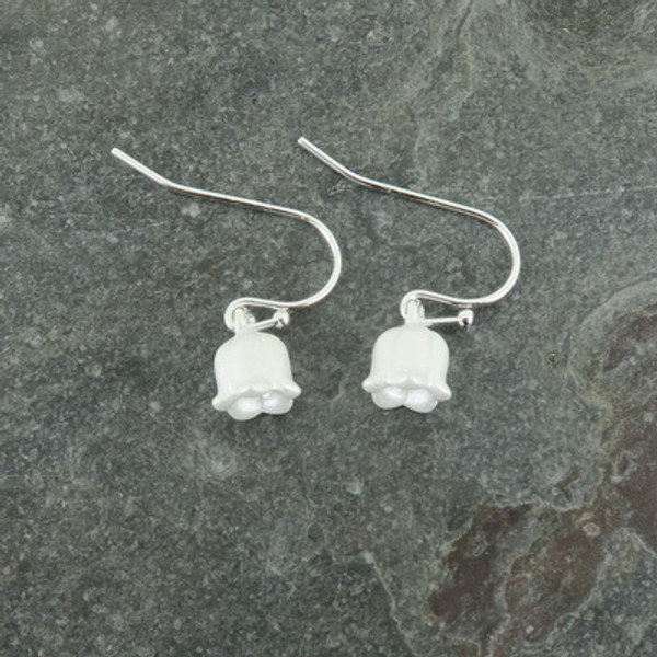 Silver Plated Lily of the Valley Single Drop Earring