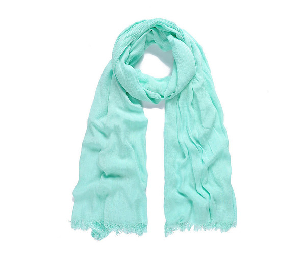 Mint modal plain long scarf