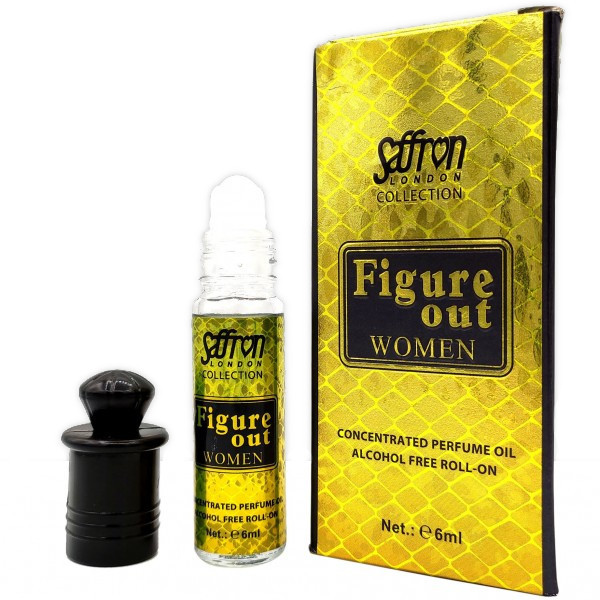 Saffron Figure Out Women Roll On Perfume Oil - 6ml (Without Retail Box)