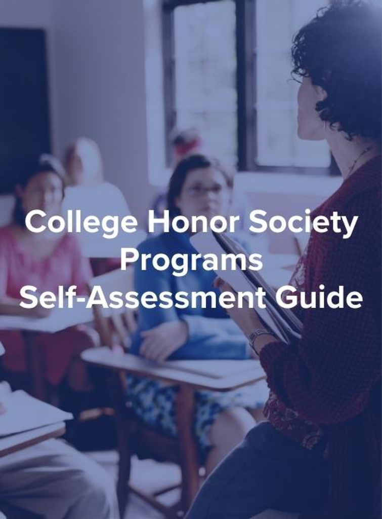 College Honor Society Self-Assessment Guide (SAG)