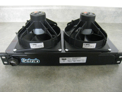 Setrab, Series 9 With Fanpack, Oil Coolers 20 Row, With Dual 12 Volt Fans & Shroud, SETFP920M221, M22 Ports 