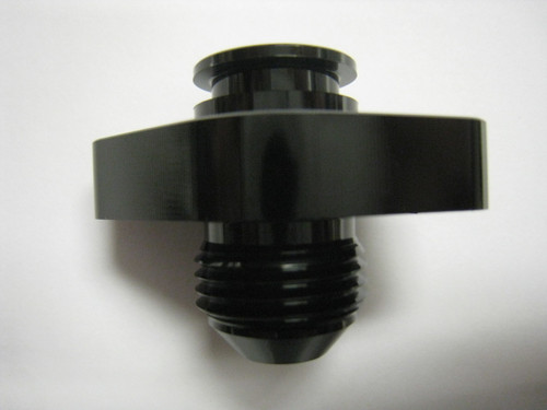 Black, Yamaha FJ, XJ, Oil Pan Fitting, # 8-AN, 105X00X325-BLK 