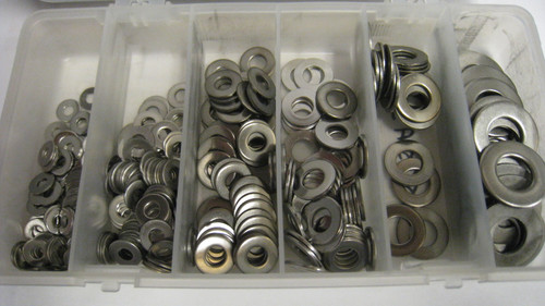 Stainless Flat Washer Kit 350 Pieces