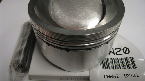 13095M08100  81mm Custom Designed Race Piston 12:1
+ Custom Designed for Andrews Motorsports
+ Digitally scanned combustion chamber for maximum compression
+ Lightened
+ Valve pockets machined for larger OD valves
+ Valve pockets also machined for hi lift camshafts