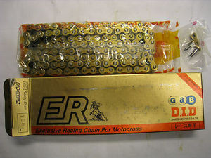 DID 428NZ ER Racing Series Chain, Gold And Black,428NZ 120L, Andrews Motorsports
