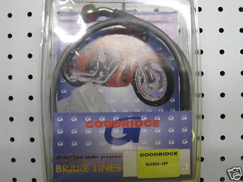 Suzuki GSX 600, GSX 750, GSXR 750 Brake Line Kit, NOS Goodridge SU2803-1RP