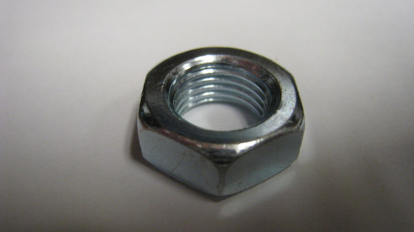 1/2" RH Zinc Hex Jam Nut
