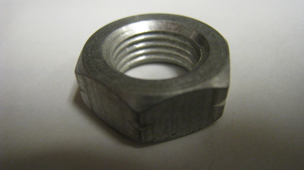 1/2"-20  RH Aluminum Hex Jam Nut