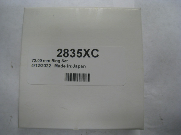 Wiseco Ring Set, 2835XC, XC2835, 72mm Bore, Bando Piston Rings