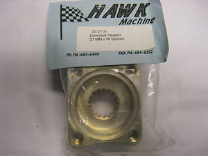 Driveshaft Adapter, Aluminum, Suzuki Hayabusa Gen 2, 27mm 16 Spline Shaft, Dwarf, Mod-Lite, Hawk 20-2716