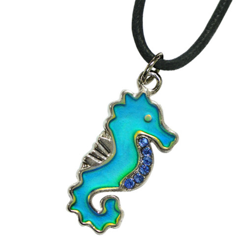 Mood Necklace, seahorse