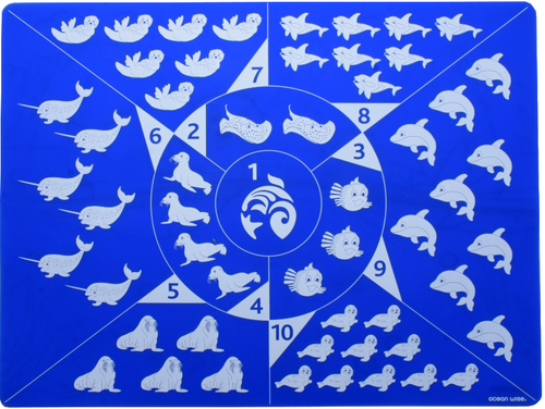 Silicone Placemat - Counting Sea Life