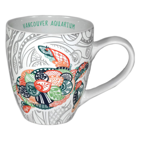 Coffee Mug with artistic sea turtle picture