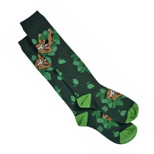 Sleeping Sloth socks, women's, green Sleeping Sloth socks, women's, green