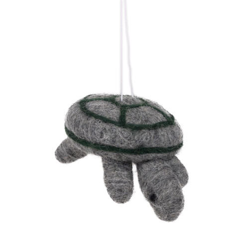 Wool Felted Turtle Ornament 