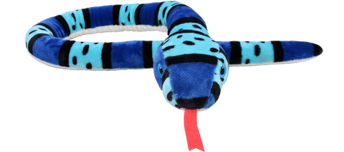 Snake Stuffy - Blue Stripe 67"
