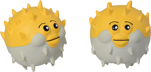 Natural Rubber Puffer Fish Bath Toy