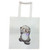 Cotton tote bag with cute sea otter picture