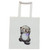 Cotton tote bag with cute sea otter picture