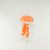 Stuffy Jellyfish 8" Orange