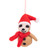 Wool Felted Sloth Ornament With Hat