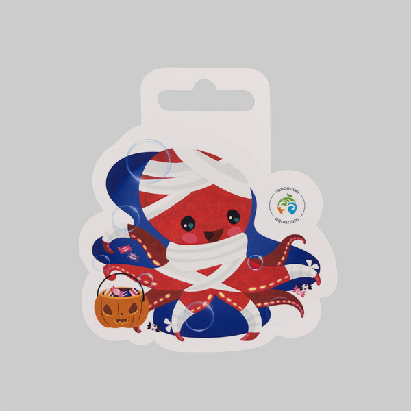 Halloween Sticker - Octopus Mummy