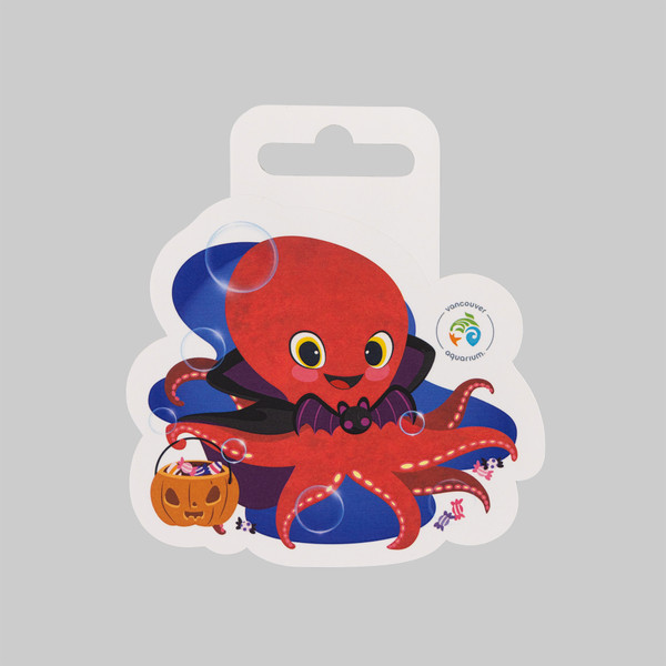 Halloween Sticker - Octopus Vampire